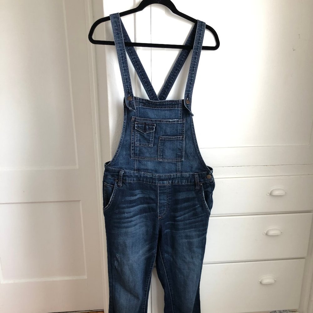 Suspender-style Denim Overalls